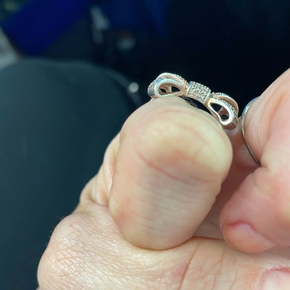 925 bow ring - Picture 4 of 5
